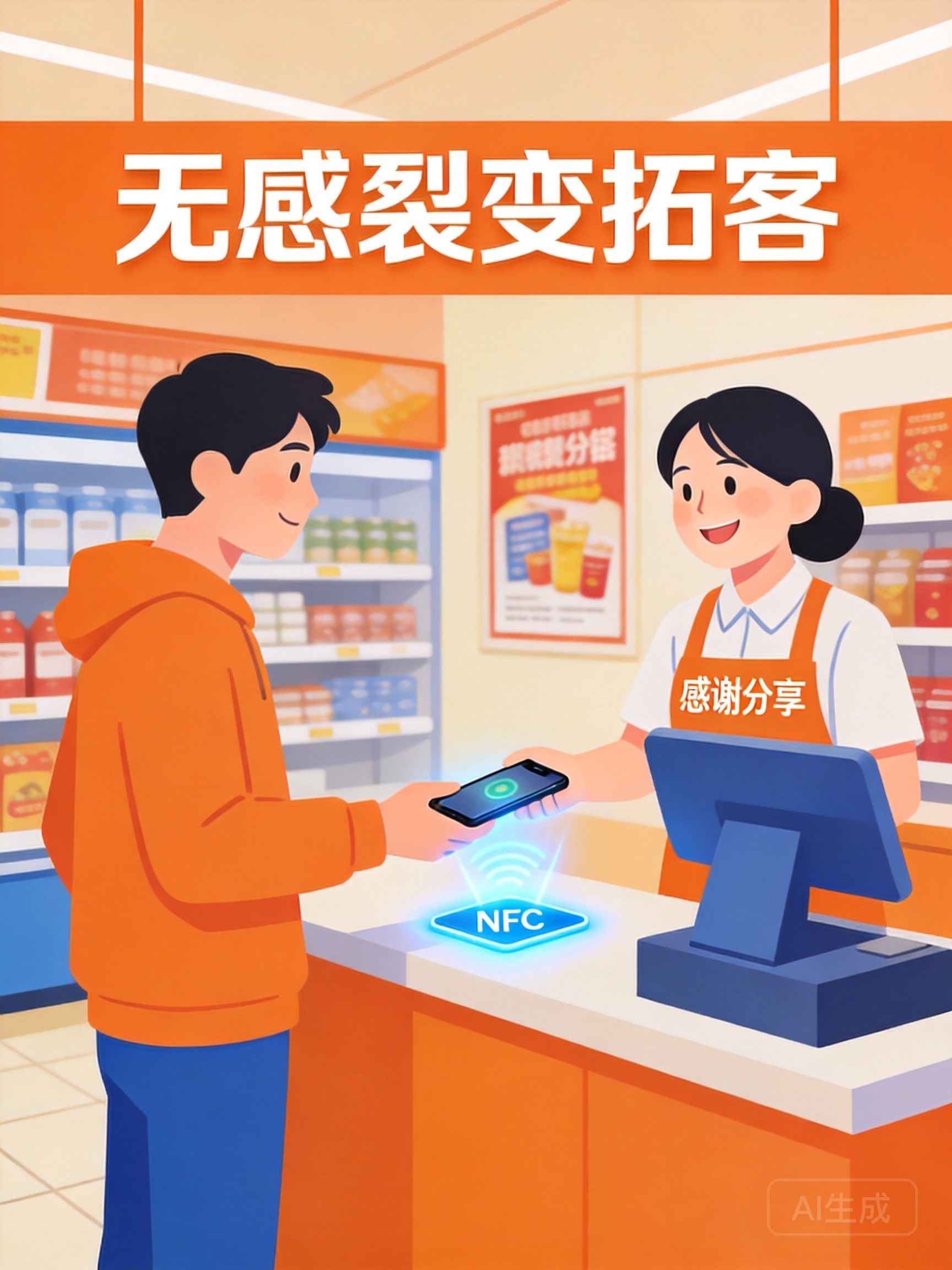 告别扫码关注：门店客流翻倍的NFC无感裂变新玩法