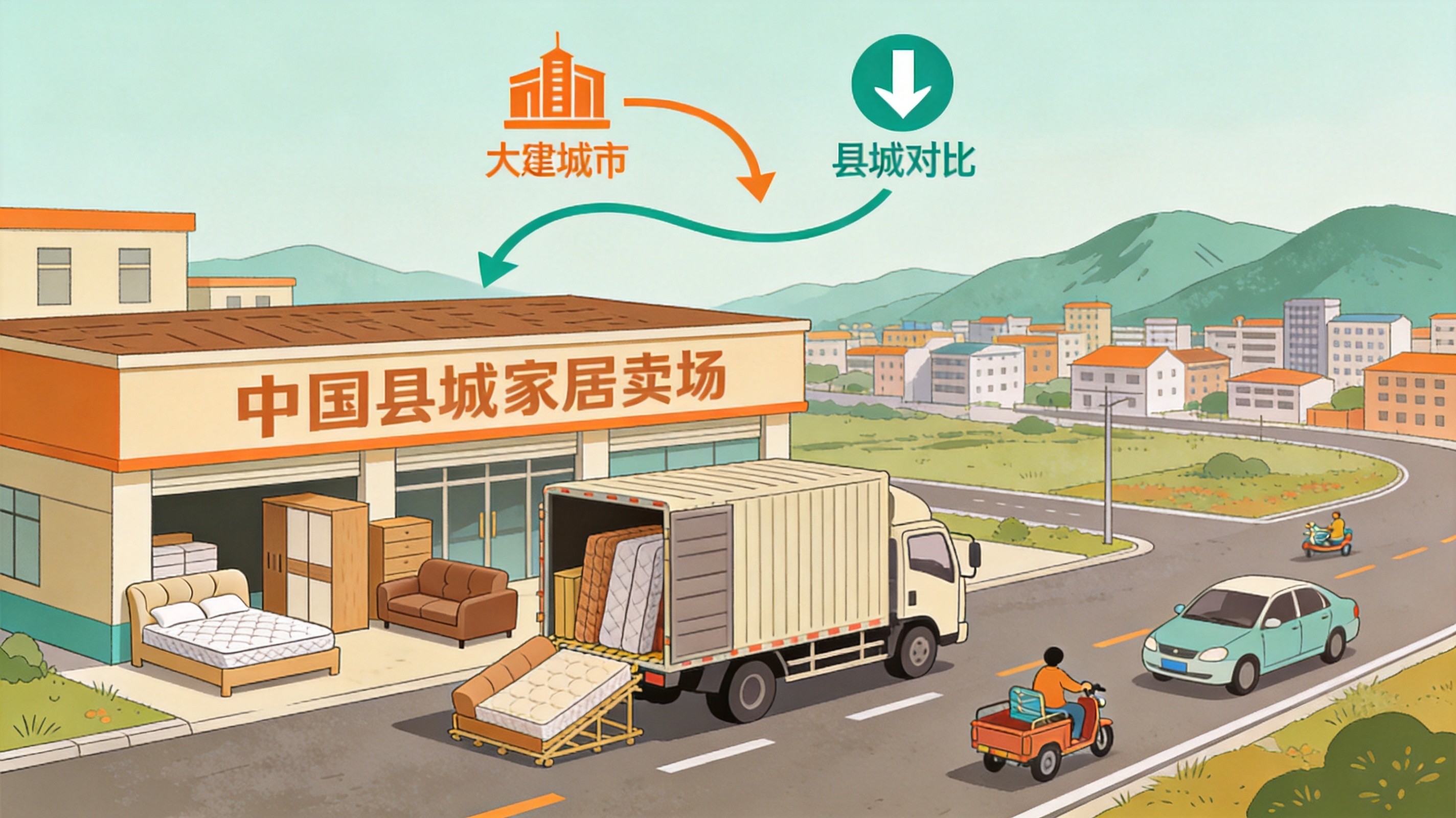 九部门发文激活县域消费、县域家电销售额增22%：家居建材门店的"下沉第二曲线"怎么挖