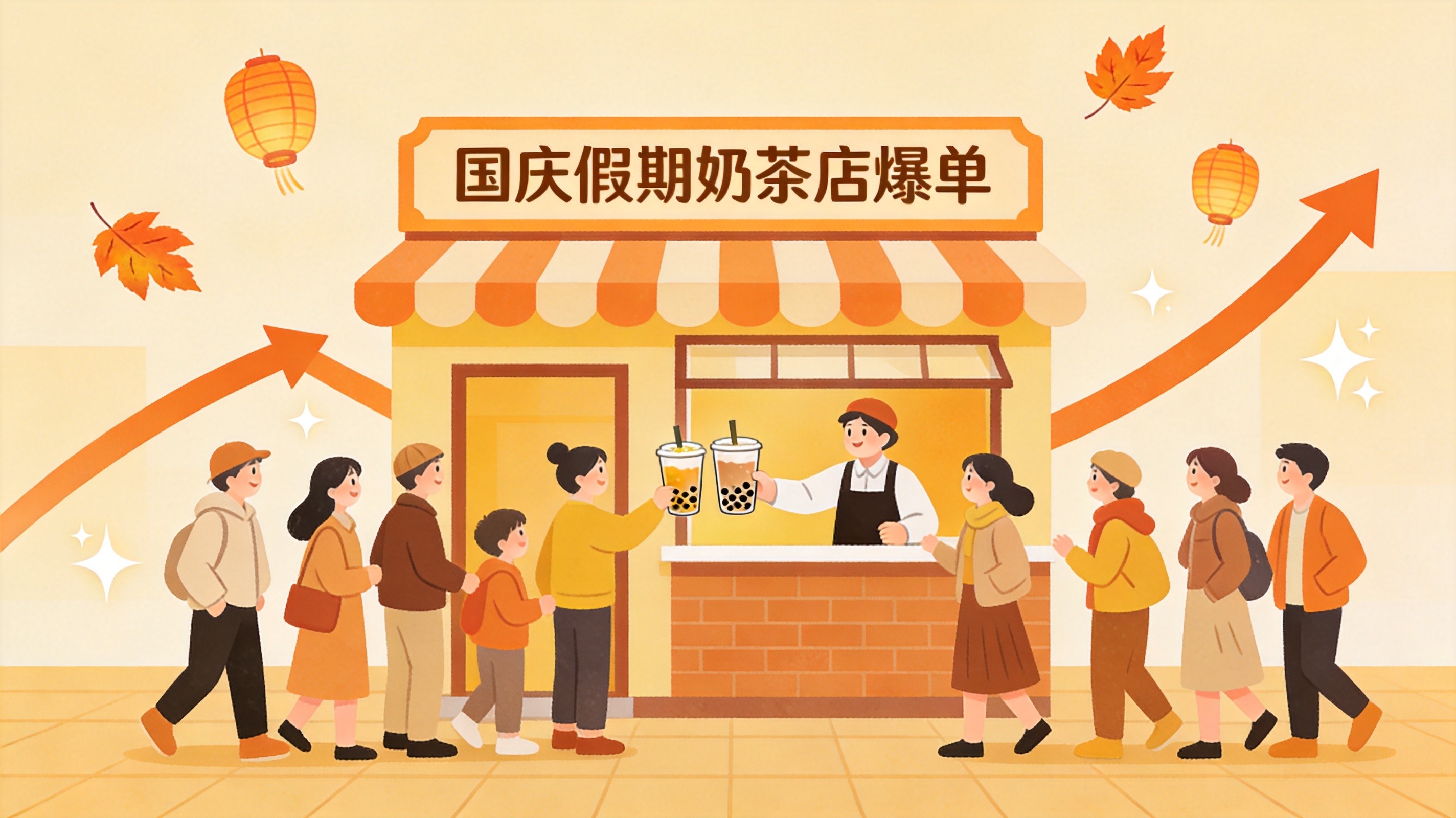 黄金周茶饮爆单战报：有门店卖到平日9倍，这波假期红利到底是怎么吃到的？