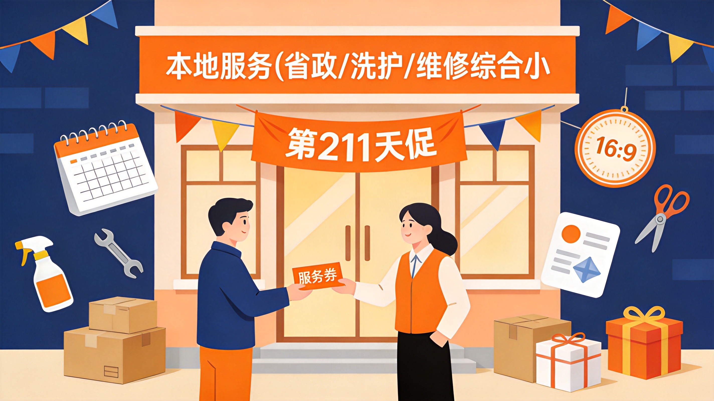 双11头一回给"卖服务"的发专场：京东超级服务日来了，本地服务门店的上车清单